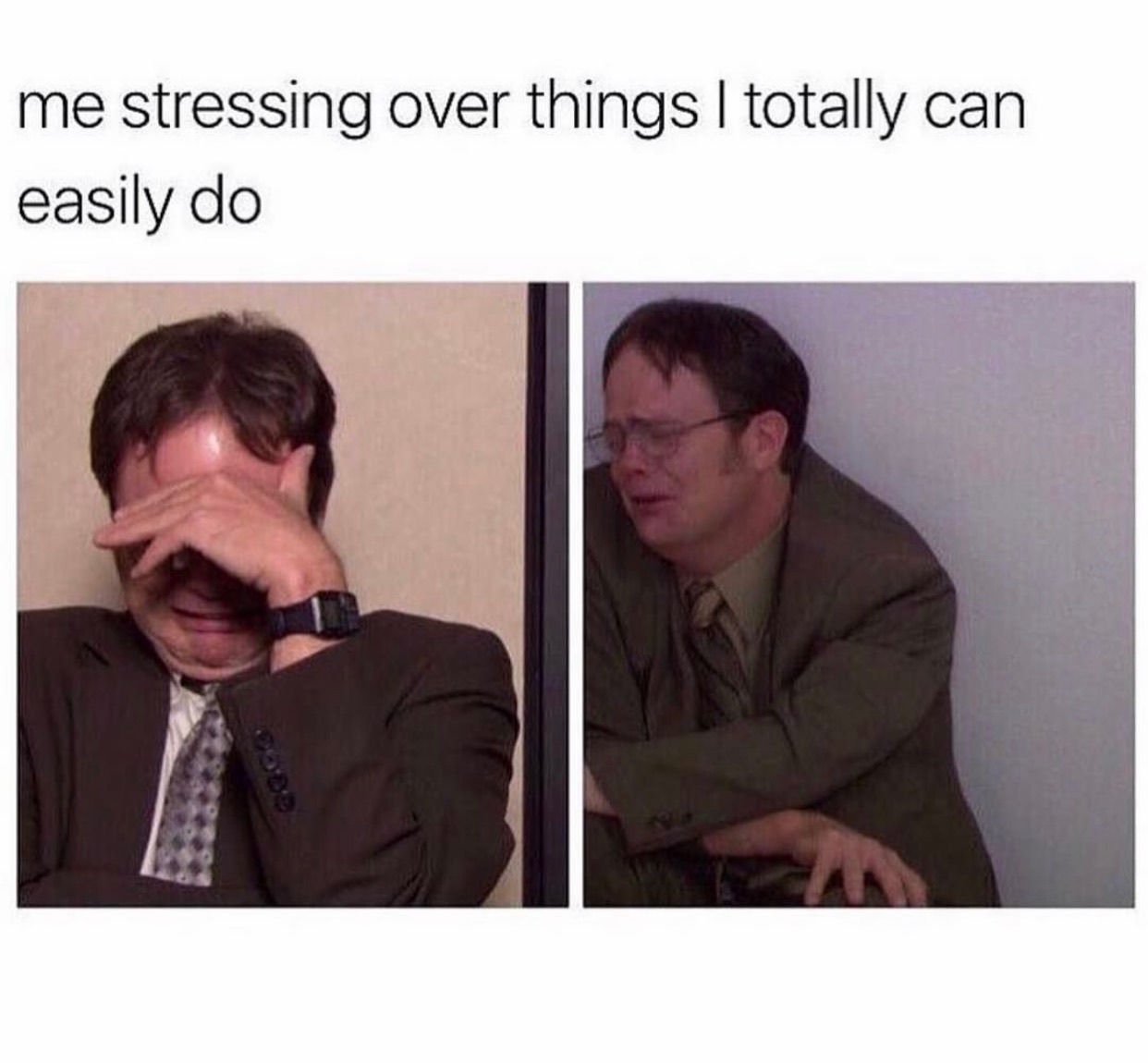 memes - funny relatable memes - me stressing over things I totally can easily do
