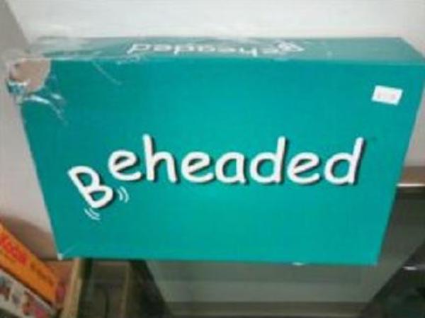 signage - Beheaded