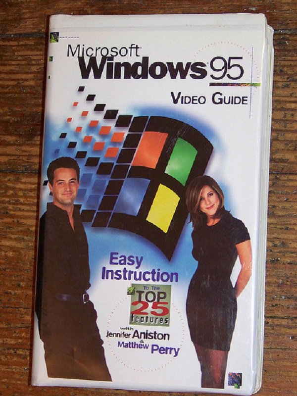 nostalgic jennifer aniston and matthew perry windows 95 - Microsoft Windows 95 Video Guide Easy Instruction To The Top 225 features Jennifer Aniston Matthew Perry