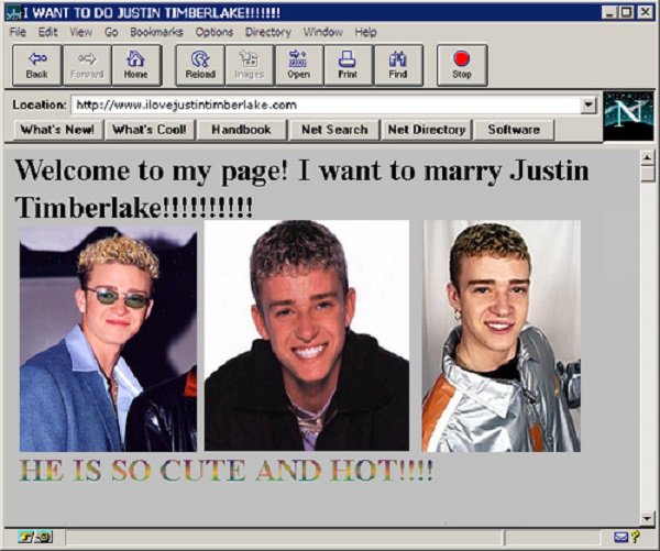 nostalgic justin timberlake fan page - I Want To Do Justin Timberlake!!!!!!! File Edt View Go Bookmarks Options Directory Window Help Back Ford Home Pelondinages Stop Location What's New What's Cooll Handbook Net Search Net Directory Software | Welcome to