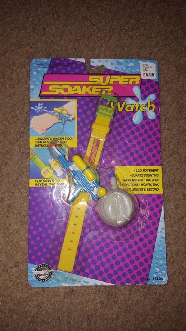 nostalgic toy - $5.99 Ufer Sake Vatch 2OOC Squirts Water Too! Dan Als Withouter Fup Cover To Reveal Tiel Lcd Movement Quartz Counting Replaceable Battery Functions Month Day, Minute & Second No. 16420