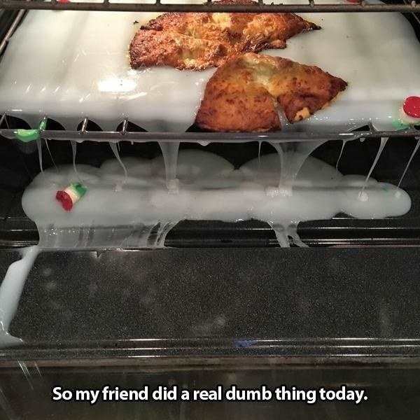 cutting board oven - So my friend did a real dumb thing today.