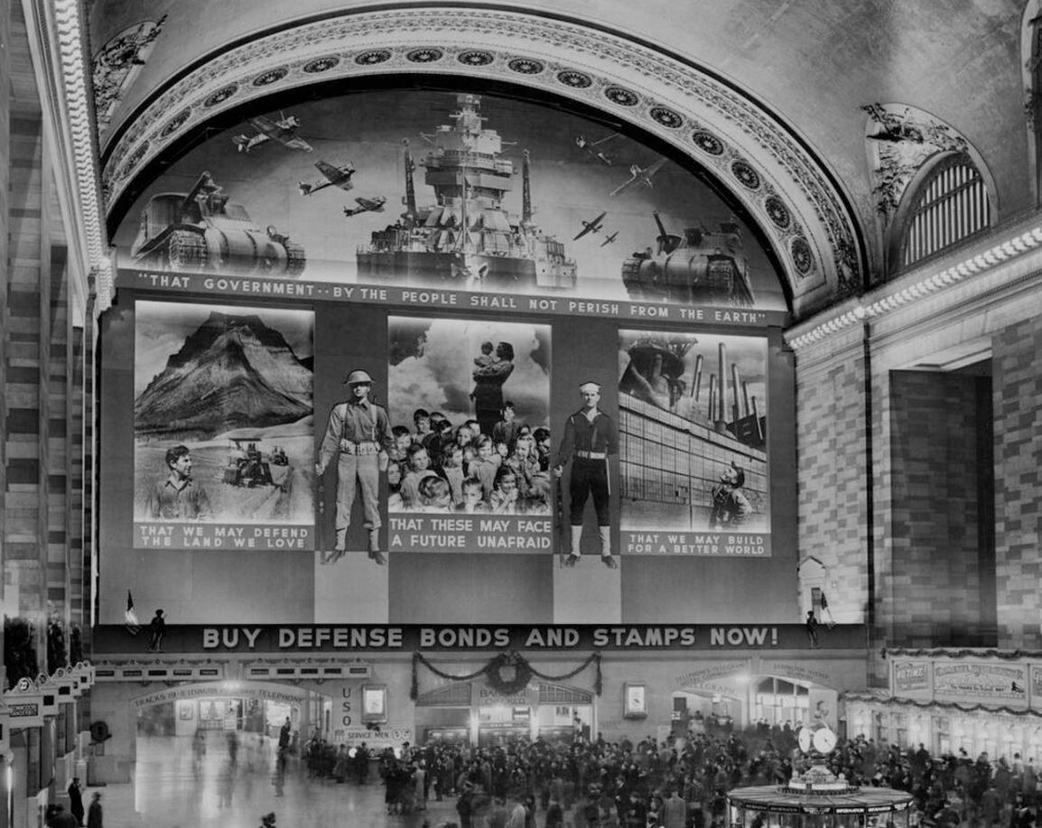 Grand Central Station during World War II