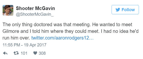 Shooter McGavin And Aaron Rodgers Got Into A Twitter Fight Over 'Happy Gilmore' 