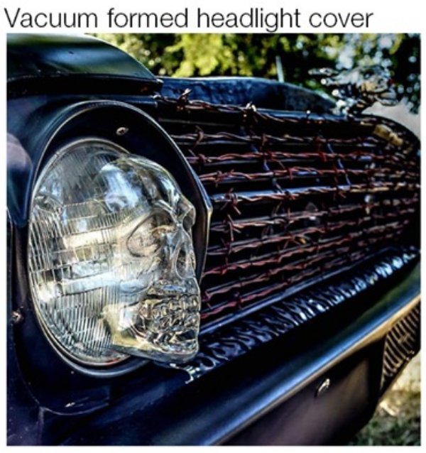 vacuum forming headlight cover - Vacuum formed headlight cover