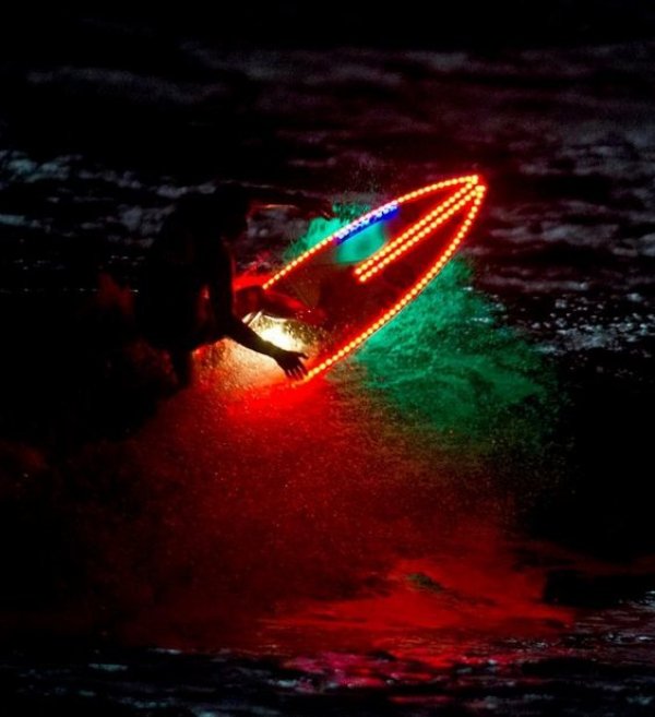 night surfing lights