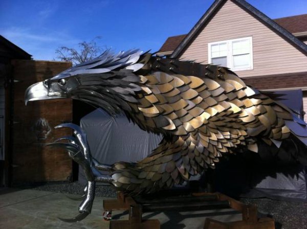 metal bird art fantasy