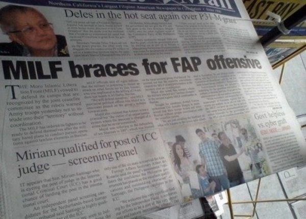 milf braces for fap offensive - Deles in the hot seat again over P31 Milf braces for Fap offensive recognized by the joace Gost Donation Miriam qualified for post of Icc judge screening panel bo is the part of the chance of inding the tional court An inde