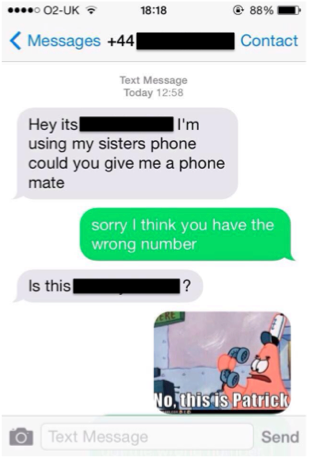 wrong number texts - ..... 02Uk