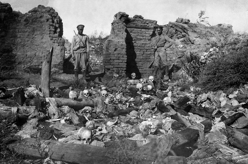 During WW1 the Ottoman government murdered over 1,500,000 Armenians living in their empire. The event coined the word “Genocide”. The Armenian Genocide is the second most-studied case of genocide after the Holocaust.

I have issued the command — and I’ll have anybody who utters but one word of criticism executed by a firing squad — that our war aim does not consist in reaching certain lines, but in the physical destruction of the enemy. Accordingly, I have placed my death-head formations in readiness — for the present only in the East — with orders to them to send to death mercilessly and without compassion, men, women, and children of Polish derivation and language. Only thus shall we gain the living space which we need. Who, after all, speaks today of the annihilation of the Armenians?

– Adolf Hitler August 22, 1939
