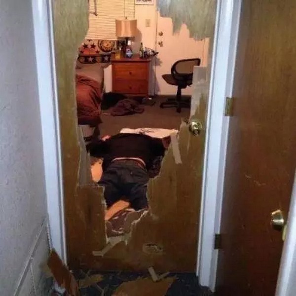drunk door