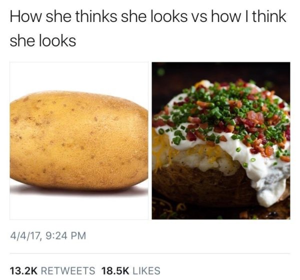 wholesome meme of she think she looks vs - How she thinks she looks vs how I think she looks 4417,