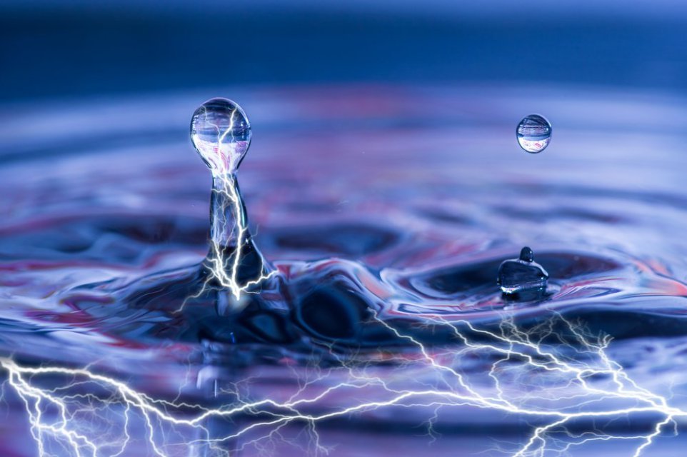 Water conducts electricity.
The reason we get shocked while standing in electrified water isn’t because of the water itself, but because of the contamination inside of it. The minerals, dirt and other things found in non-distilled water is what will conduct electricity.