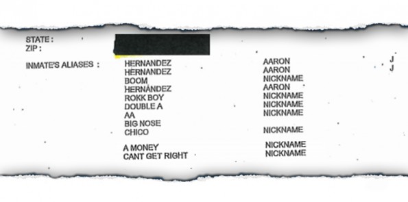 These are the nicknames that Aaron Hernandez had while in prison