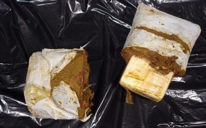 A guy tried to come to the US from Trinidad with over 7 lbs of cocaine hidden inside frozen meat.