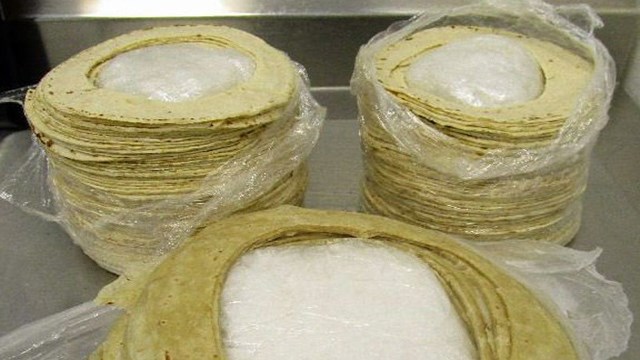 $87,000 worth of meth, or just a bunch of tortillas?