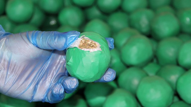 Customs and Border Patrol officers found 3,947 lbs of marijuana hidden in fake limes.