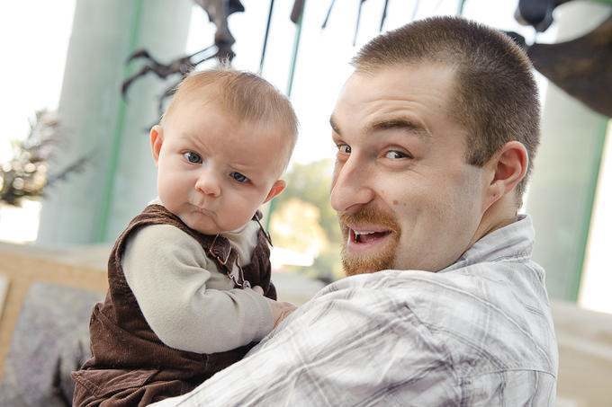 Skeptical Baby (original shot).
Once it was noticed that Mason had a funny look on his face the shot was sent in to Reddit. Mason became instantly famous and Dave was cropped out of the photo and never got his shot at fame. Those are the breaks I guess!