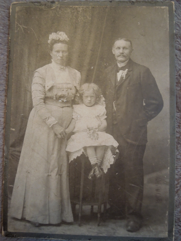 Then she went through the photos, but with no information, she had no idea who anyone was. She suspects that this might have been her great-great grandmother, around 1900.