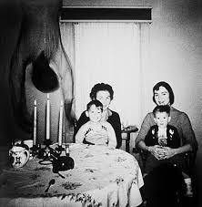 The Cooper family's photo went viral when it showed a ghost coming down the roof.
The family had bought a house in Texas in the 50s. When they asked a person to take a photo of them, they were shocked by what they saw after they developed the film. Some netizens claimed that it was the soul of a previous homeowner while others claimed that it was a manipulated image using Photoshop. But it's still creepy AF.