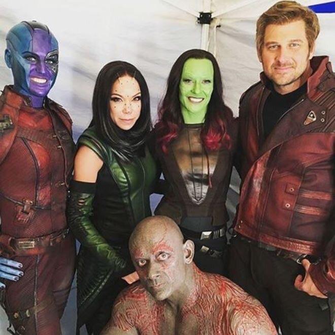 The stunt doubles for Guardians Of The Galaxy 2