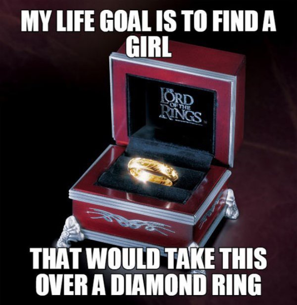 special girl funny - My Life Goal Is To Find A Girl That Would Take This Over A Diamond Ring