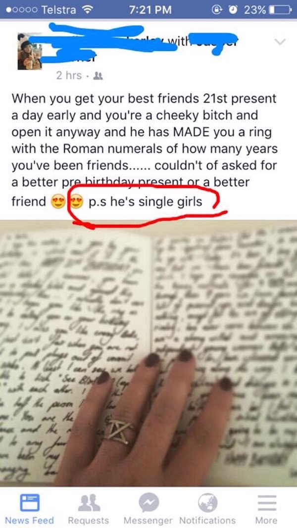 31 people trapped in the friend zone