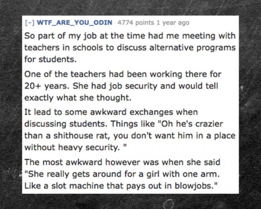 16 Of The Most Awkward Things Witnessed In A School Classroom