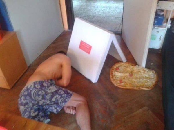 dropped pizza