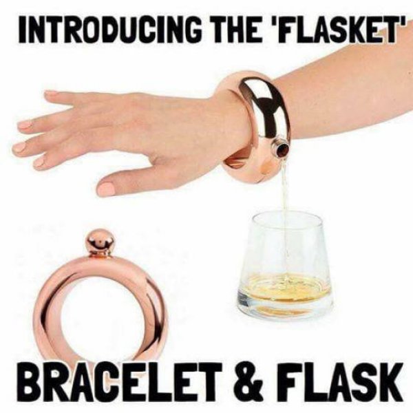 work flask meme - Introducing The 'Flasket" Bracelet & Flask