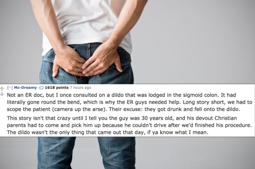 15 ER Doctors Reveal the Craziest Things They've Found in Someone's Butt