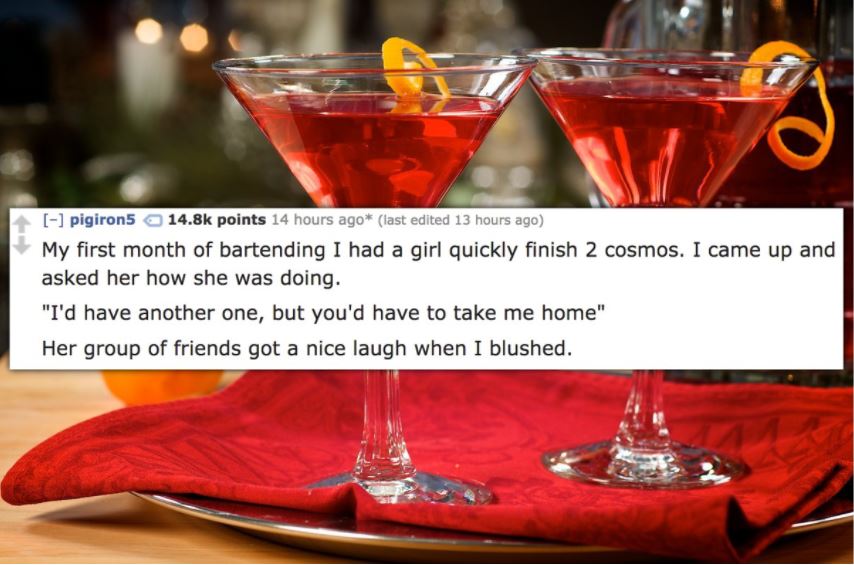 15 Of The Smoothest Pick-ups Bartenders Have Ever Seen On The Job