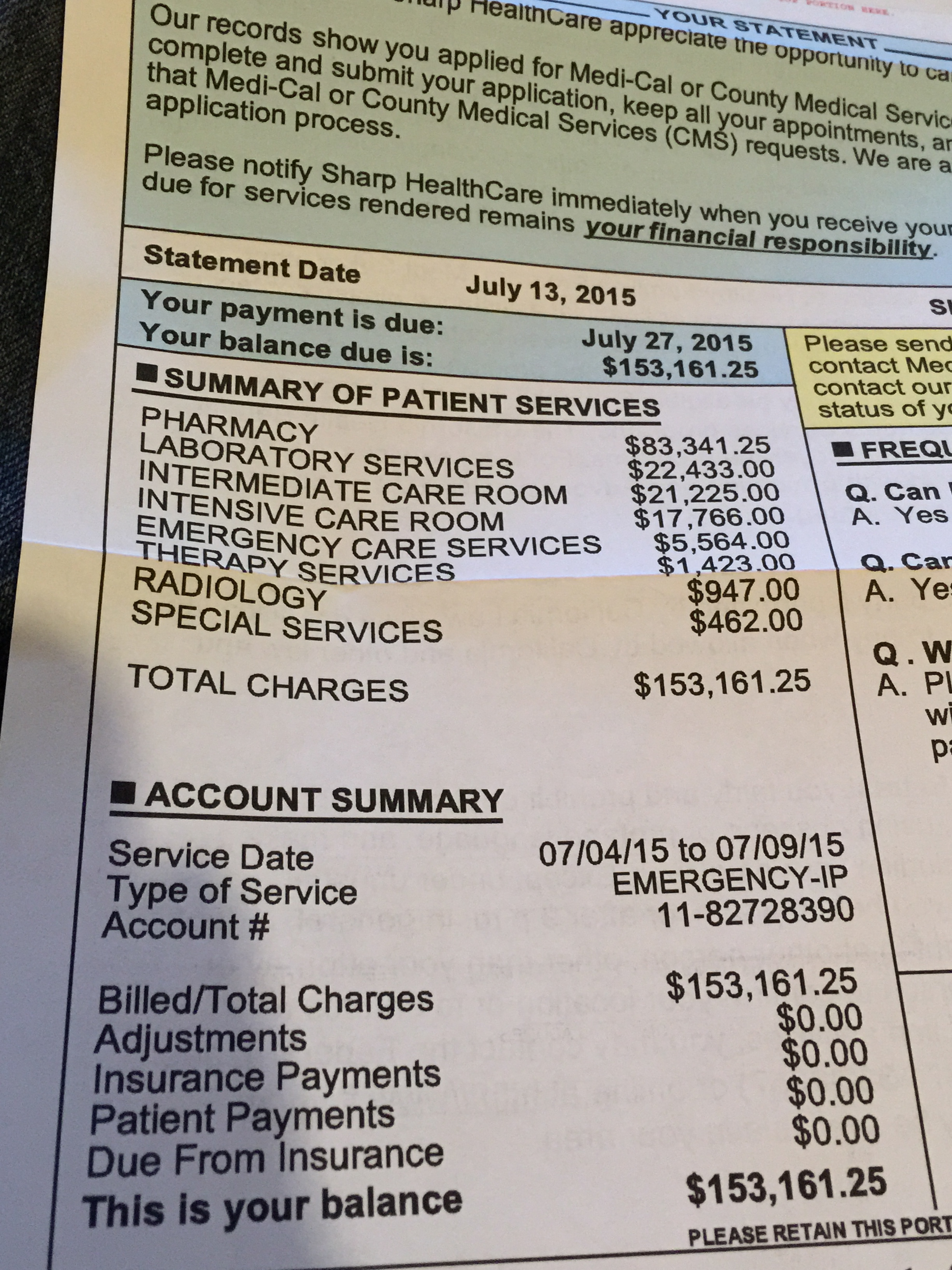 Cost of a Rattlesnake bite in America