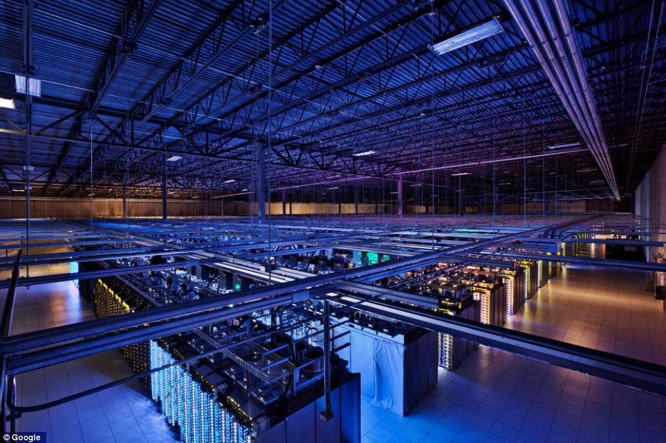 One of Google’s massive server farm, 2017