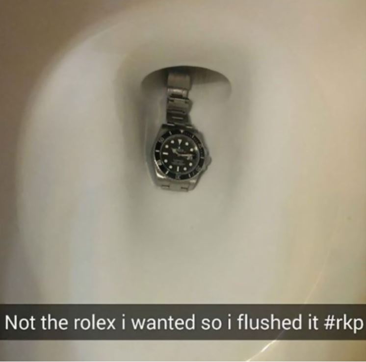 kid rolex - Not the rolex i wanted so i flushed it