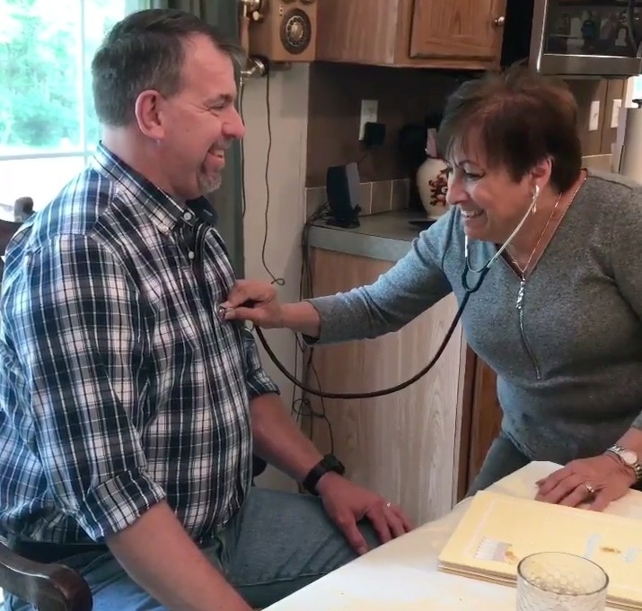 Her son passed away but he saved a life because he was an organ donor.
After he passed away, she was able to hear his heartbeat again in the transplant recipient's body.