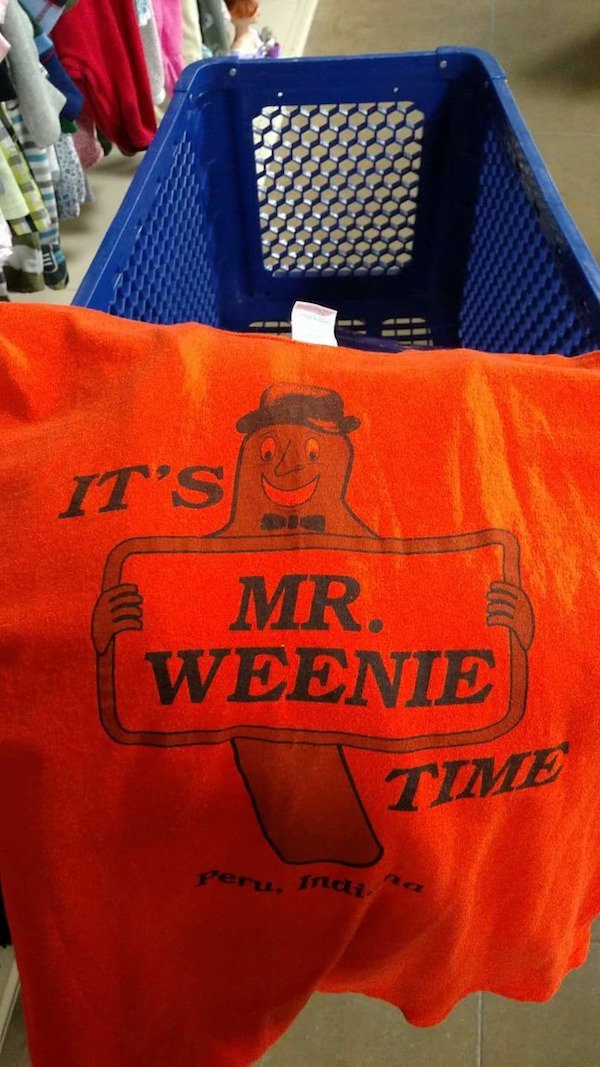 T-shirt of Mr Weenie time