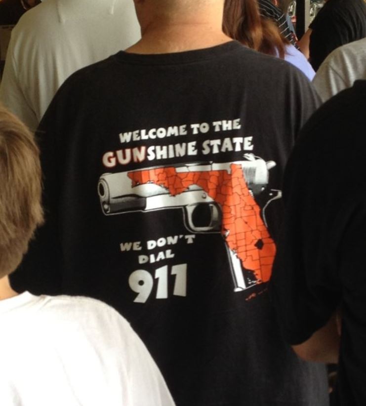 only in florida t shirt - Welcome To The Gunshine State We Don'T Dial 911