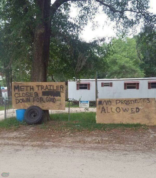 only in florida vehicle - Meth Trailer Closer Down For Good No Prostitutes "Allowed