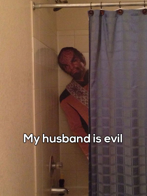 wife shower - My husband is evil