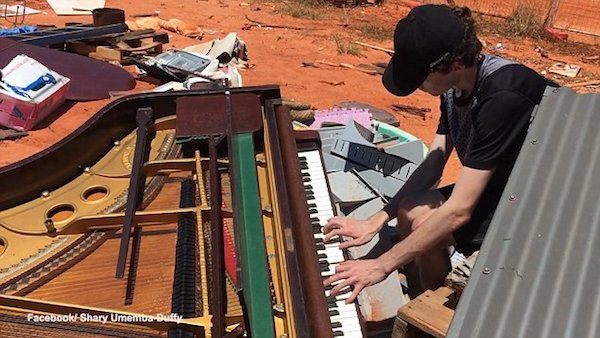 A valuable Steinway baby grand piano, worth $80,000, has been found in a Western Australia dump. 

Musician Wil Thomas was "shocked and stupefied" when he came across the still working instrument while dumping his garden waste at the Broome site. It had been mistakenly thrown out during by the Cable Beach Club nearby. 

Upon discovering the hidden treasure, Thomas made a call to a fellow Steinway owner to help him rescue the valuable instrument. It took three men to load it onto a truck and take it to his home where it will be lovingly restored.