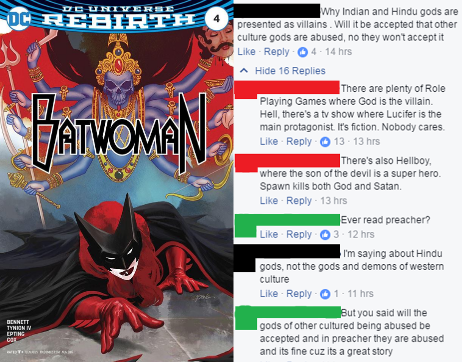 batwoman #4 cover rebirth - Dc Universe Ucerebirth 4 Why Indian and Hindu gods are presented as villains. Will it be accepted that other culture gods are abused, no they won't accept it 4 14 hrs A Hide 16 Replies There are plenty of Role Playing Games whe