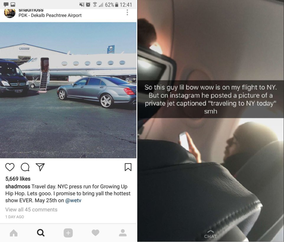 bow wow jet - @ 62% SmaUMNOSS Pdk Dekalb Peachtree Airport So this guy lil bow wow is on my flight to Ny. But on instagram he posted a picture of a private jet captioned "traveling to Ny today" smh Q 5,669 shadmoss Travel day. Nyc press run for Growing Up