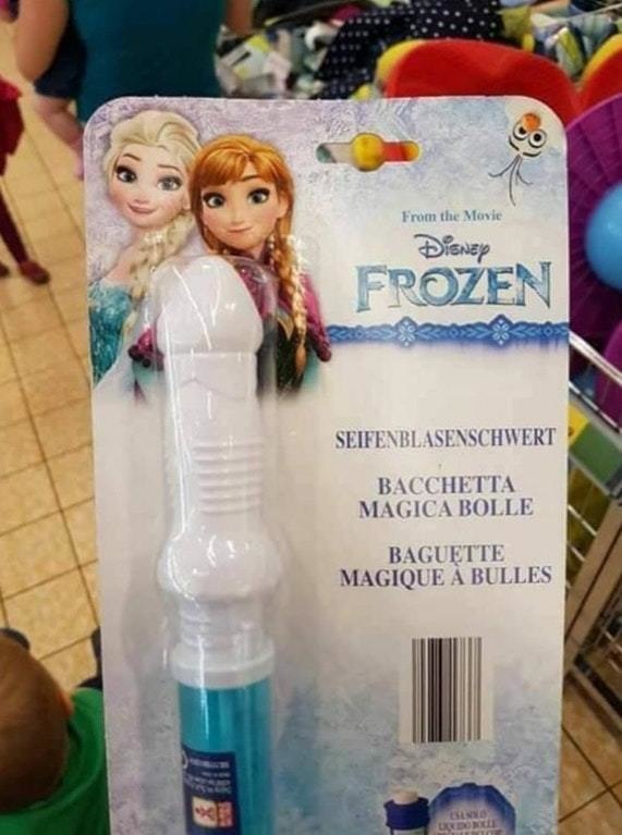 one job and failed - From the Movie Disney Frozen Seifenblasenschwert Bacchetta Magica Bolle Baguette Magique A Bulles