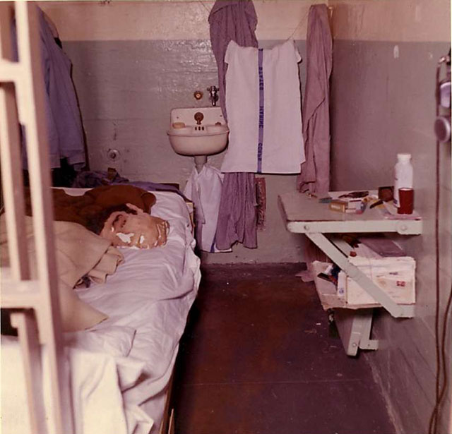 Papier-mâché dummy head used by John Anglin to fool prison guards, Alcatraz. 1962