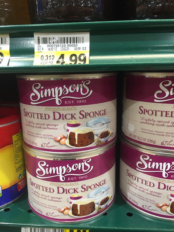 B6 G1 6 000755122 00020 1600 1 6001 ro 02 0.312 Fep Oz 0.313 4.99 Simpsons Si Dest. 1910 Premium Quality Spotted Dick Sponge Spotted ily spiced sponge ding with sultanas Lighilly spiced s pudding with sult Delicious classic recip especially made for yo…