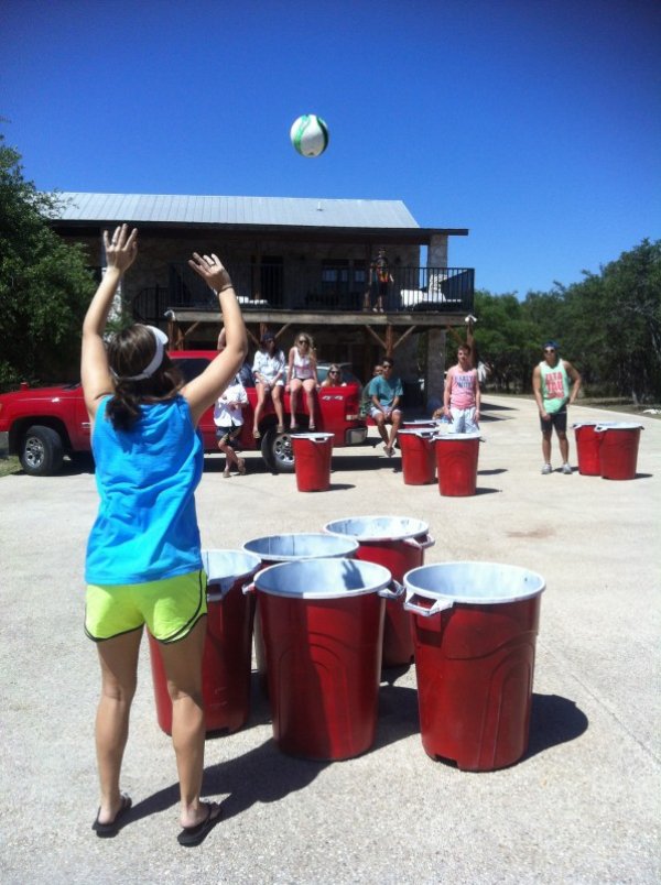 volleyball beer pong