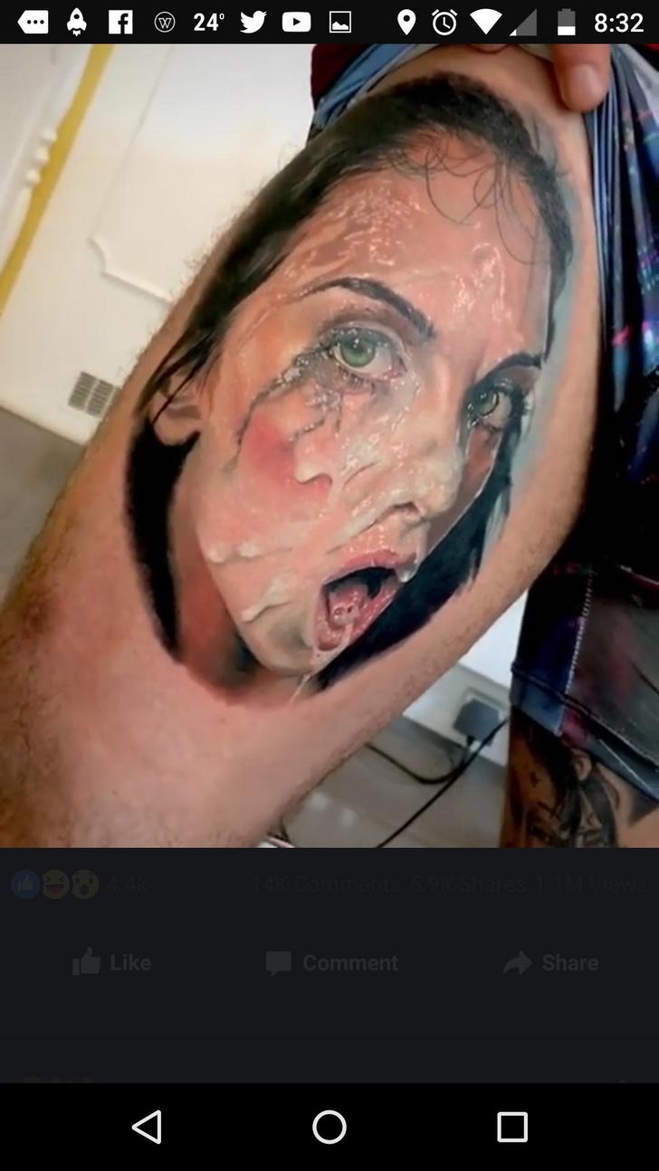 girl with cum on face tattoo - f 24 y O o @ ide a comment Comment ^