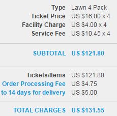 Ticketmaster charging almost double in additional fees