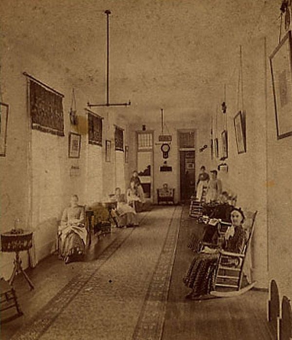 Kalamazoo, Michigan, USA insane asylum, 1870’s.